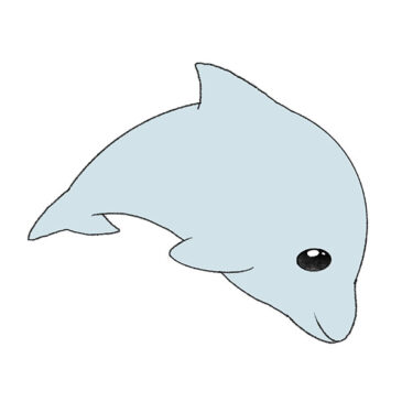 How to Draw an Easy Dolphin