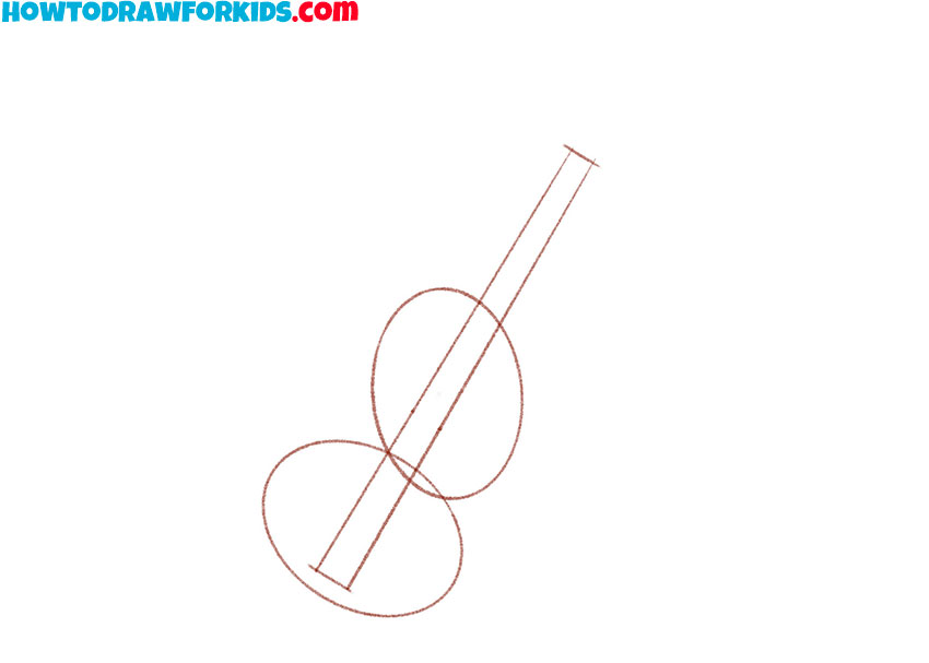 how to draw a bass guitar easy