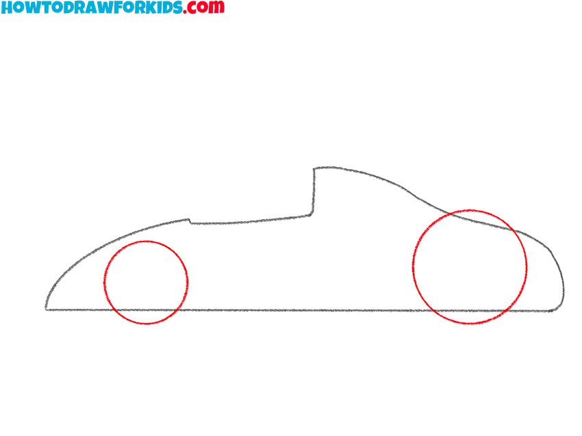 how to draw a race car for kids