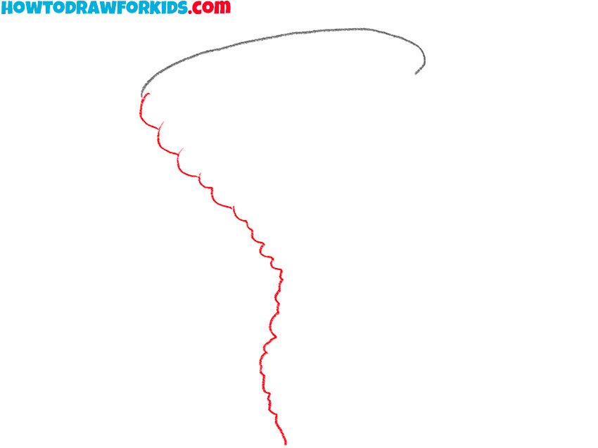 how to draw a tornado realistic