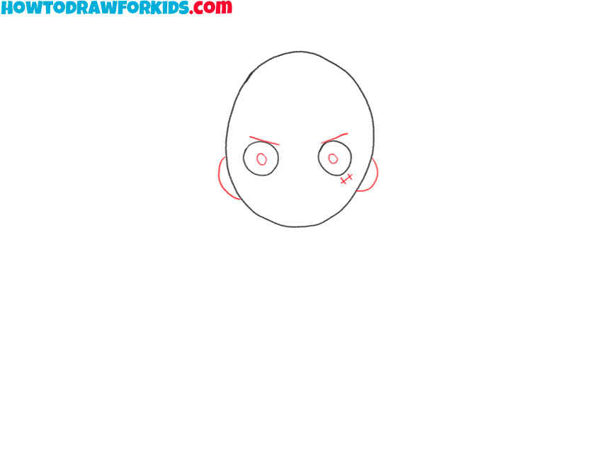 how to draw luffy art simple