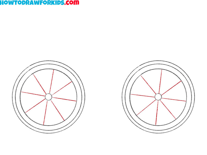 how to draw a bike easy