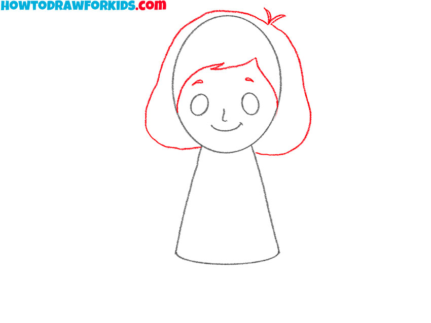 how to draw a cartoon baby girl