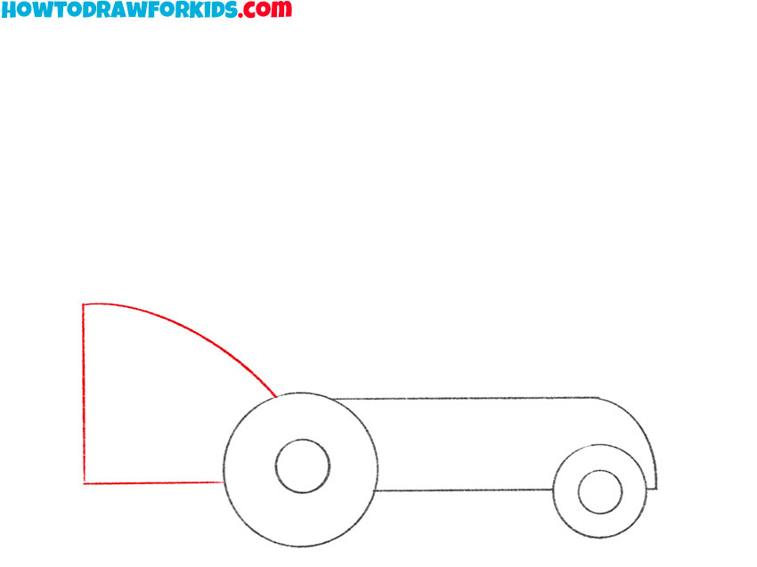 how to draw a cartoon lawn mower
