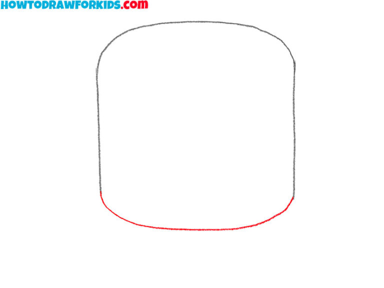 How to Draw a Marshmallow Easy Drawing Tutorial For Kids