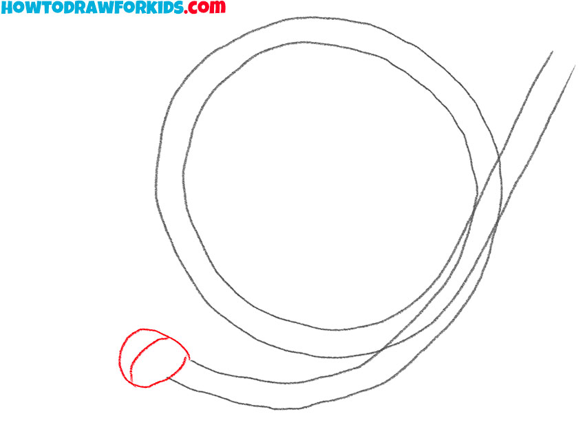 how to draw a rope knot easy