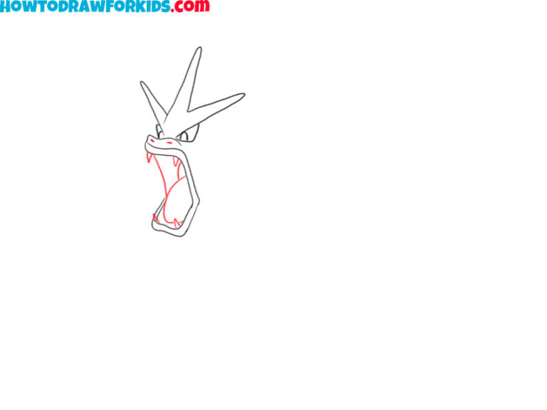 How To Draw Gyarados Easy Drawing Tutorial For Kids