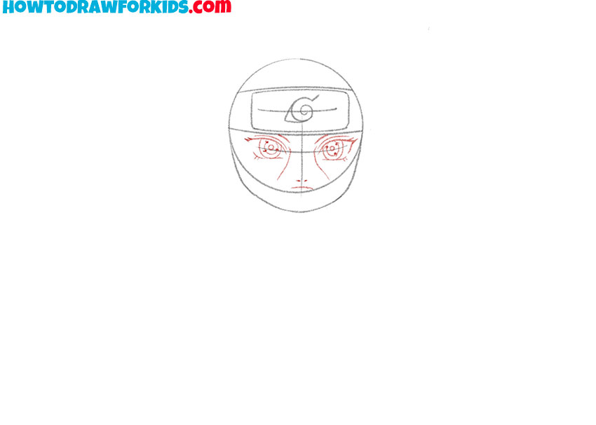 how to draw itachi art simple