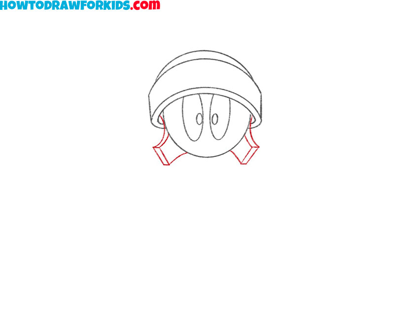 how to draw marvin the martian drawing