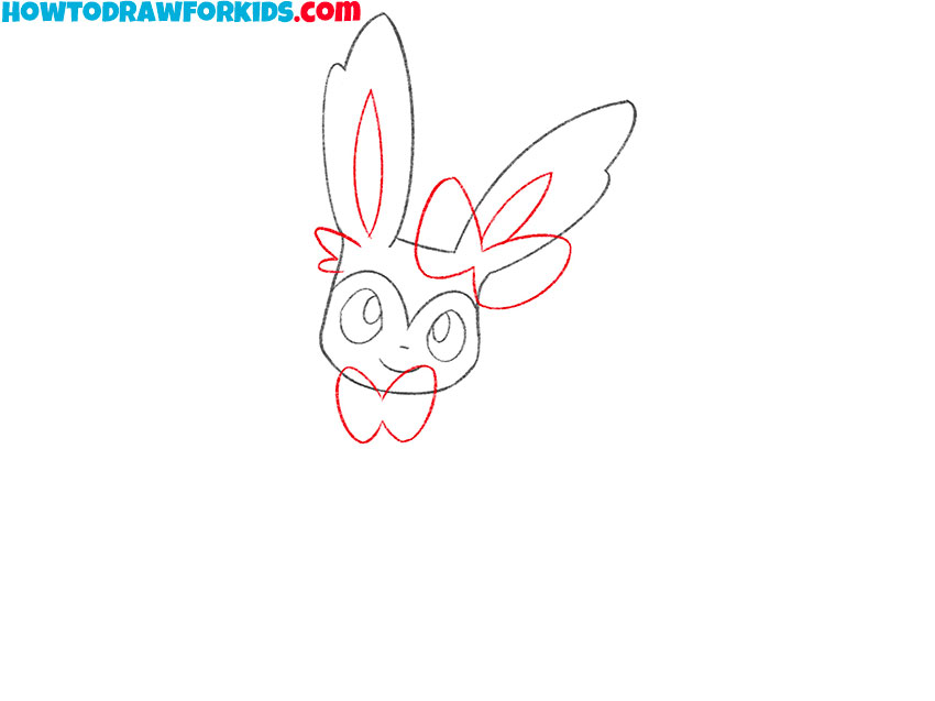 how to draw sylveon cute