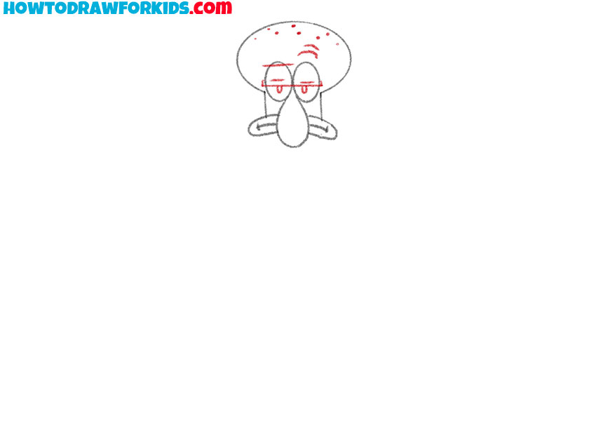 squidward drawing tutorial