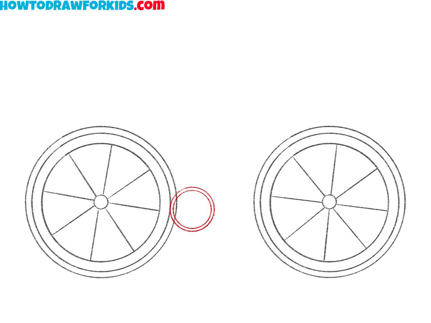 how to draw a bike for kids