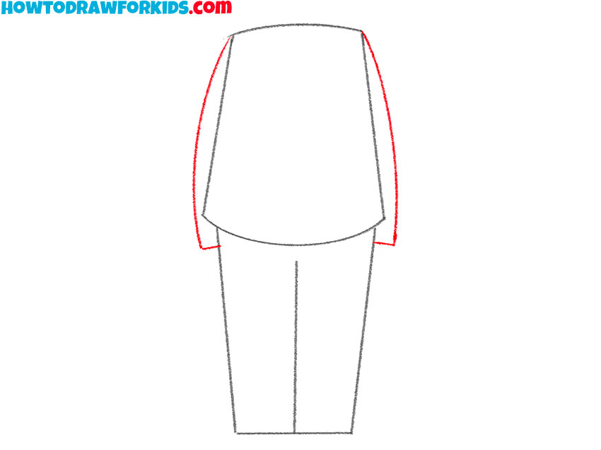 how to draw a business suit