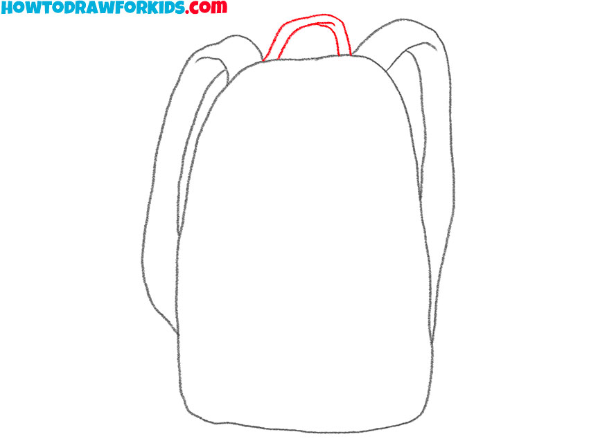 how to draw a cartoon backpack