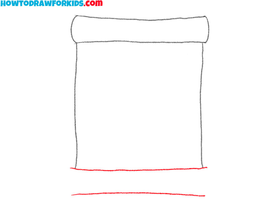 how to draw a scroll for kindergarten