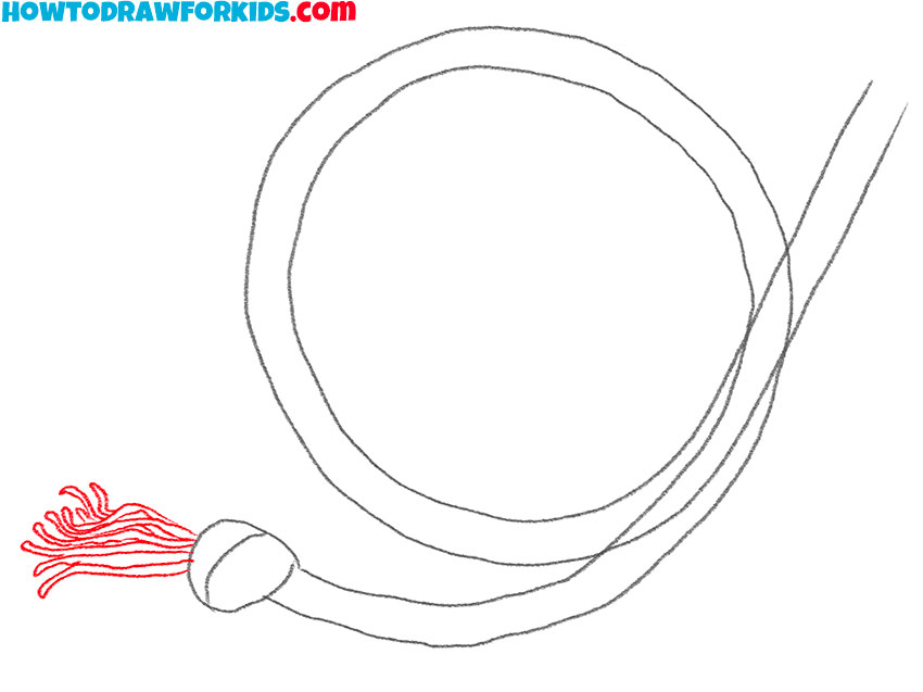 how to draw a simple rope