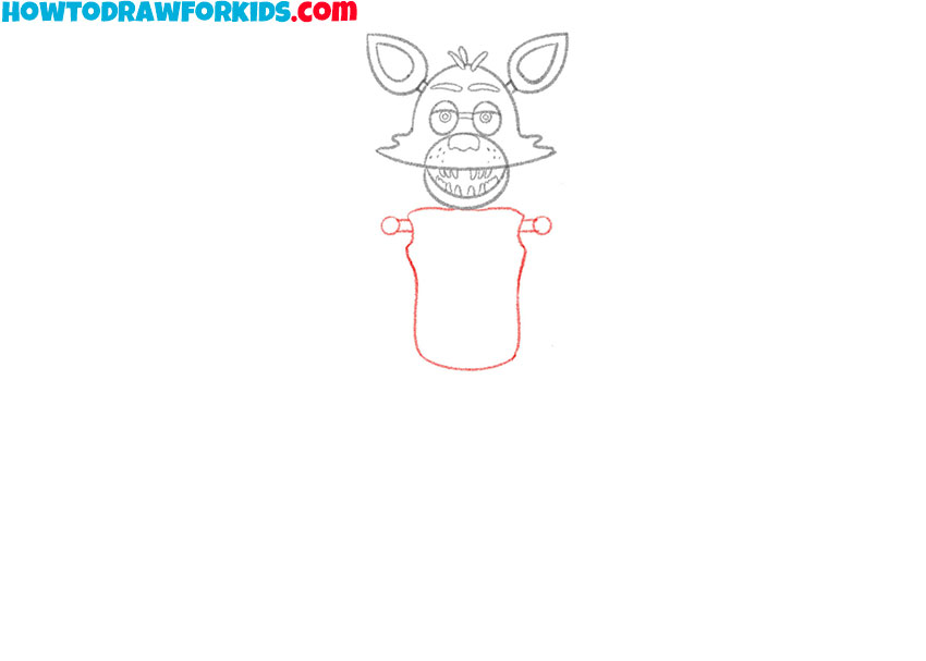how to draw cartoon foxy