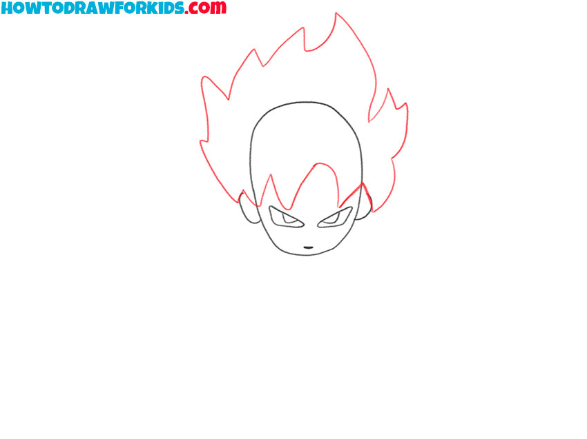 how to draw goku cartoon