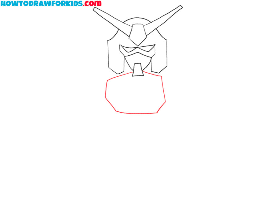 how to draw gundam for kids