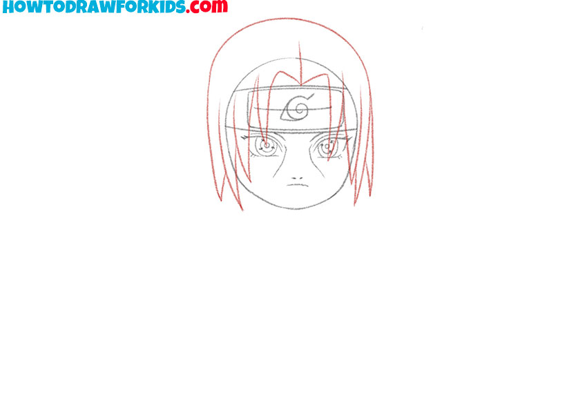 how to draw itachi for beginners