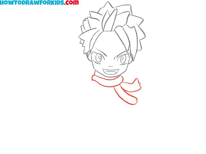 how to draw natsu for kids