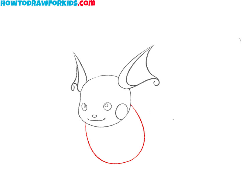 how to draw raichu for kids