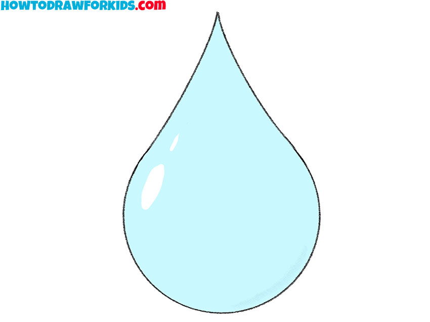 How to Draw a Water Droplet Easy Drawing Tutorial For Kids