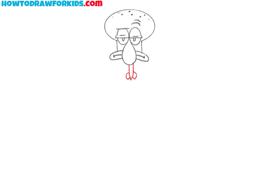 squidward drawing lesson
