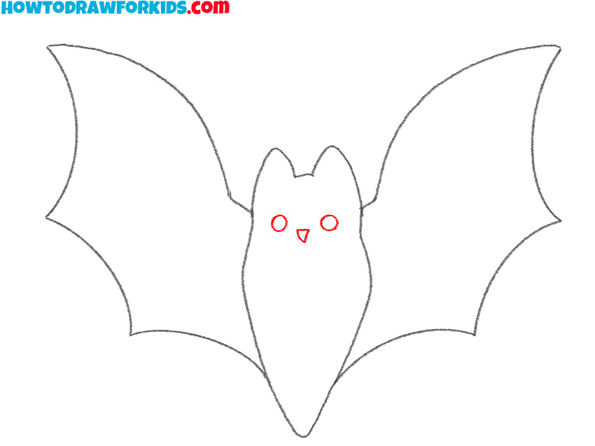 how to draw a bat cartoon