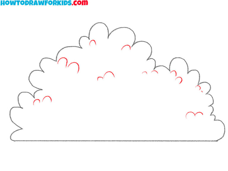 How to Draw a Bush - Easy Drawing Tutorial For Kids