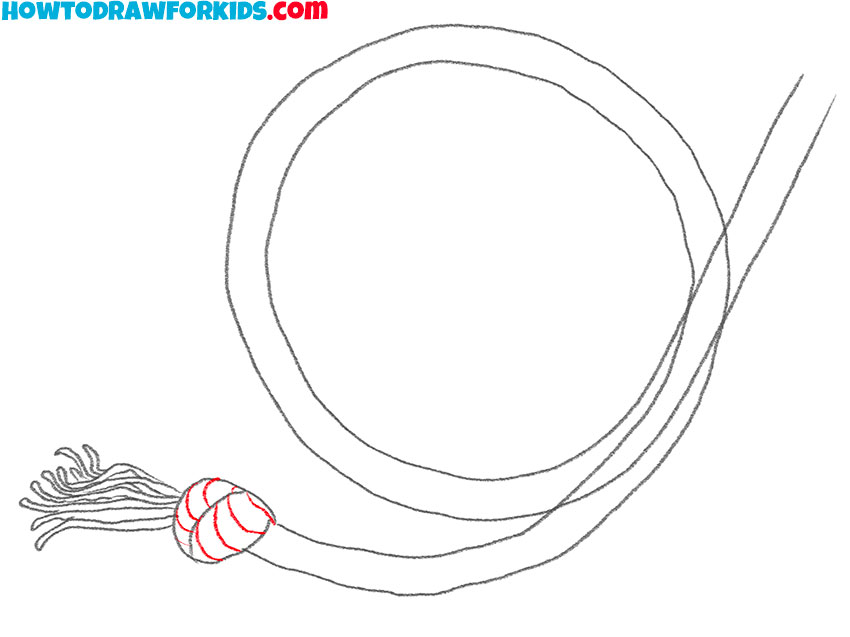 how to draw a cartoon rope