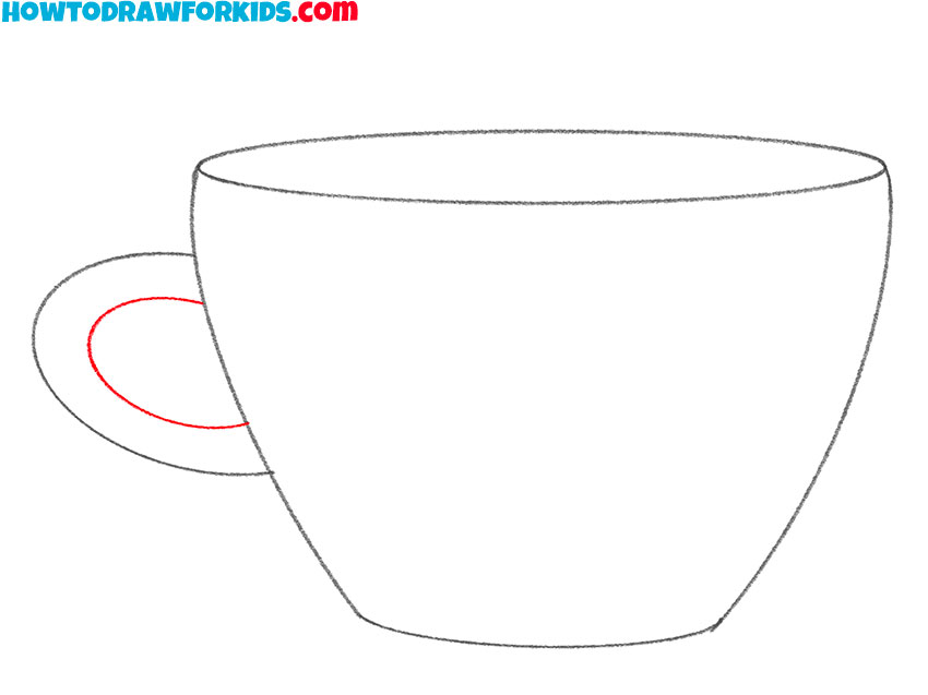 how to draw a cup simple