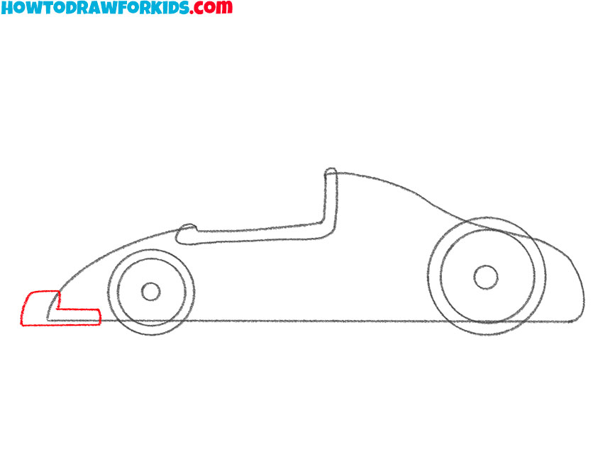 how to draw a simple race car step by step