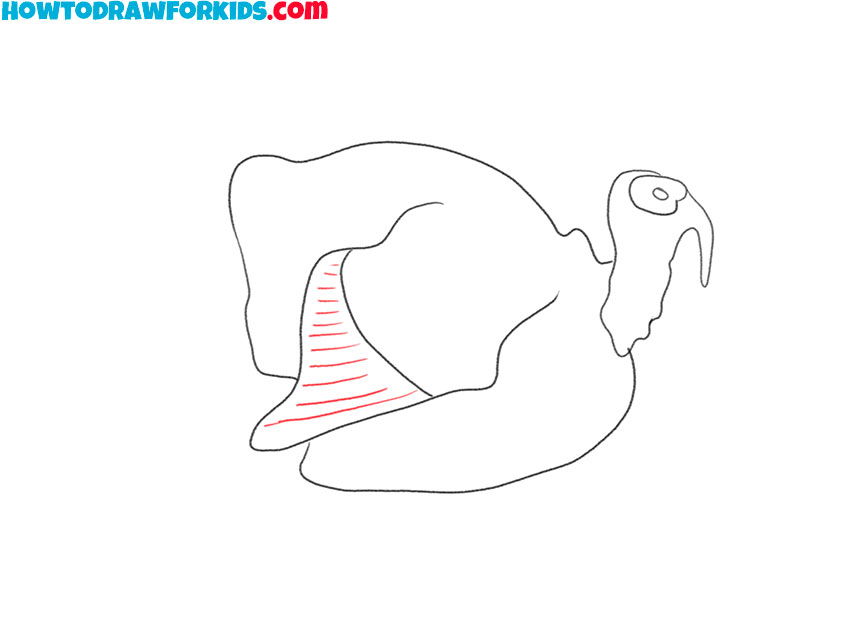 how to draw a turkey cute
