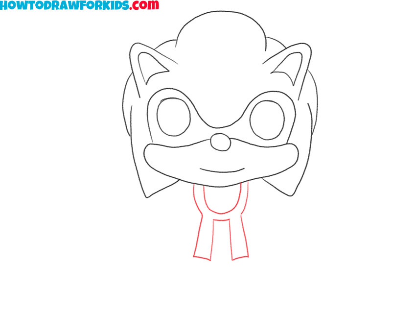 how to draw easy baby sonic