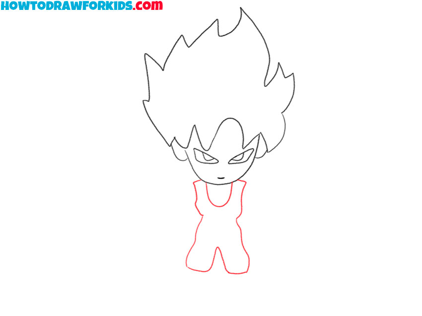 how to draw goku chibi