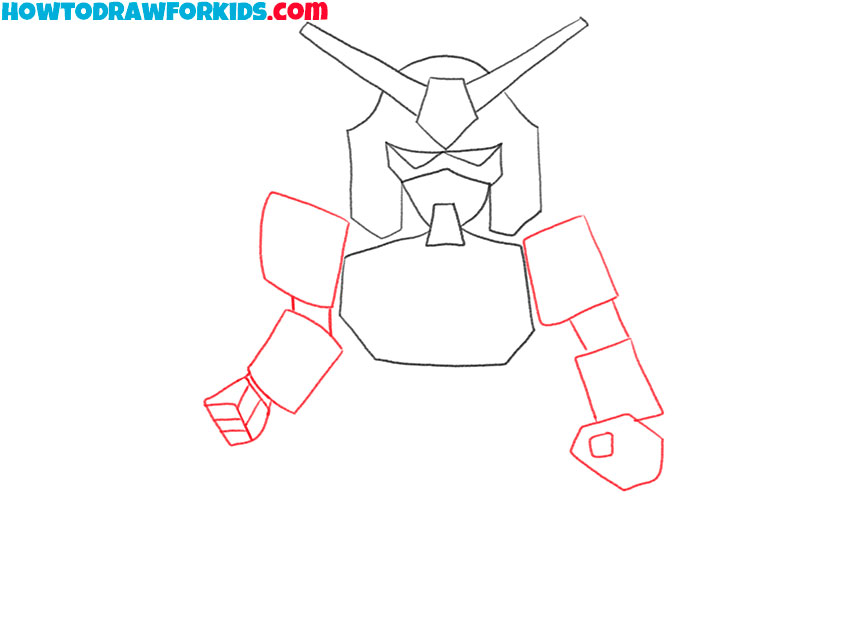 how to draw gundam for beginners