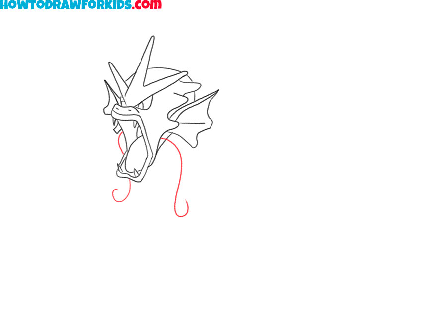 how to draw gyarados quickly