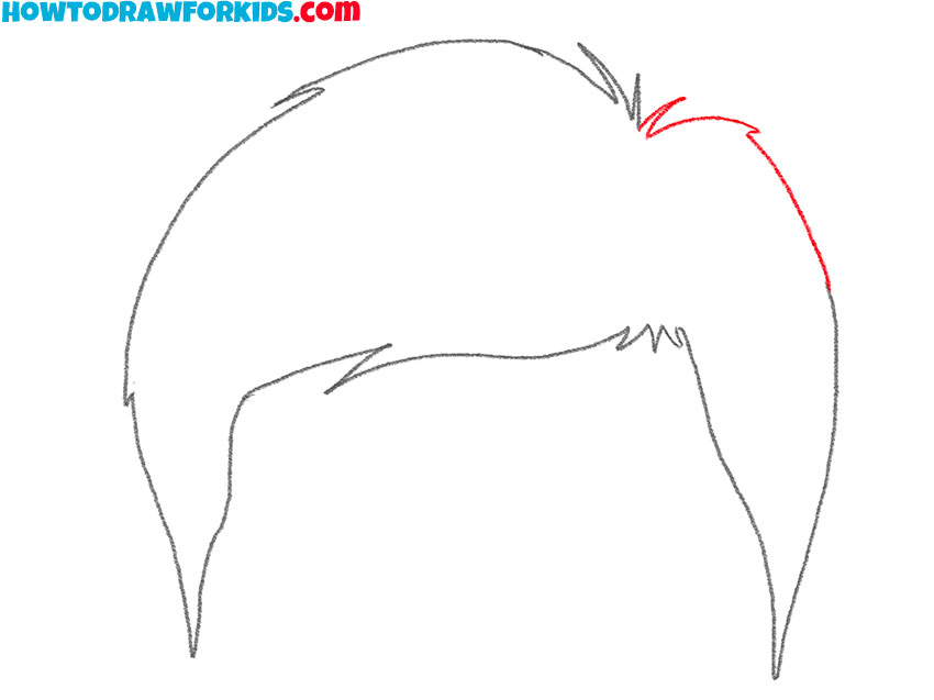 how to draw hair with pencil