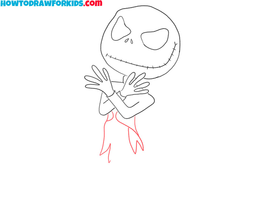 how to draw jack skellington quickly