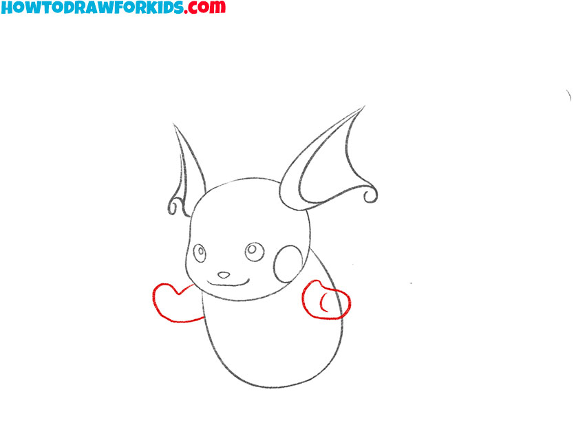 how to draw raichu for beginners