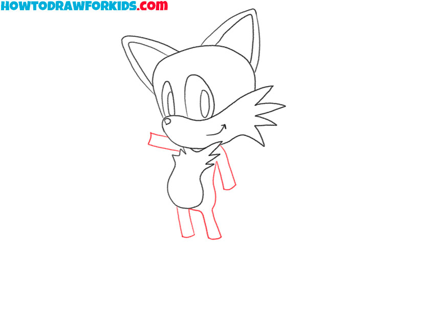 how to draw tails for kindergarten