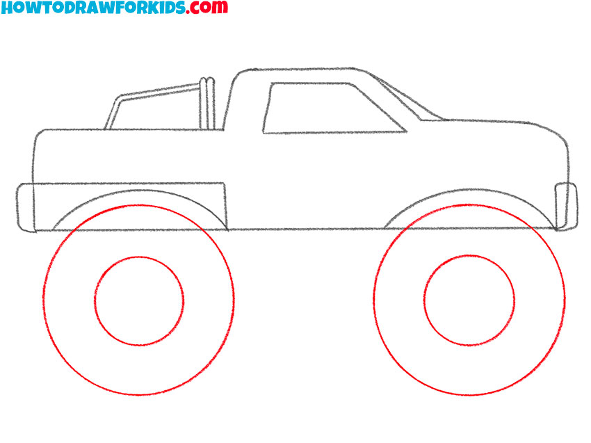 monster truck drawing lesson