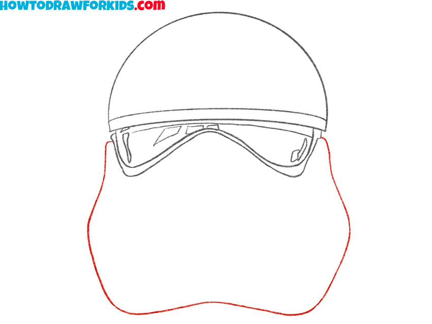 stormtrooper helmet drawing tutorial