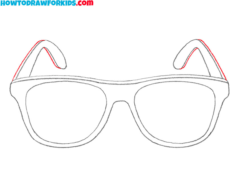 How to Draw Sunglasses - Easy Drawing Tutorial For Kids