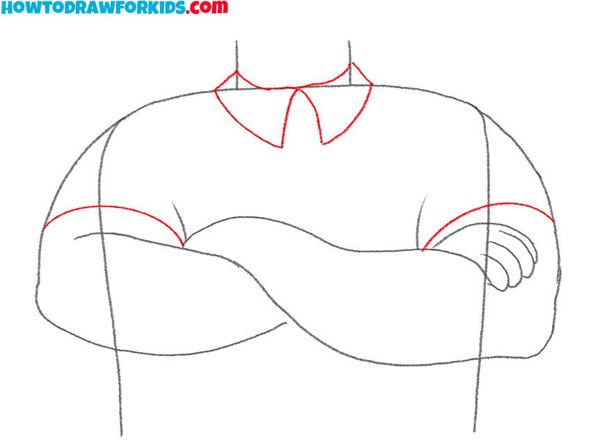 crossed arms drawing lesson