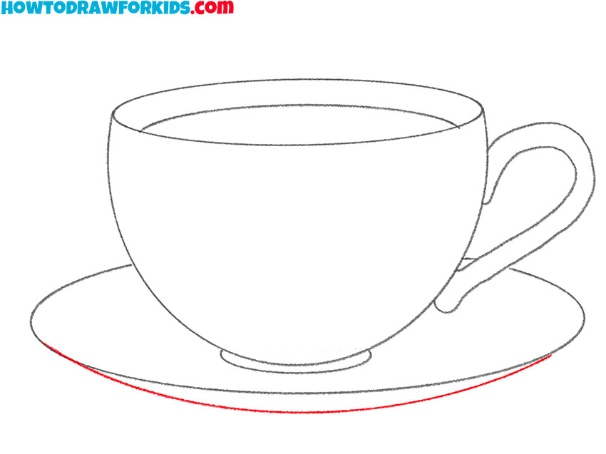 cup of coffee drawing tutorial