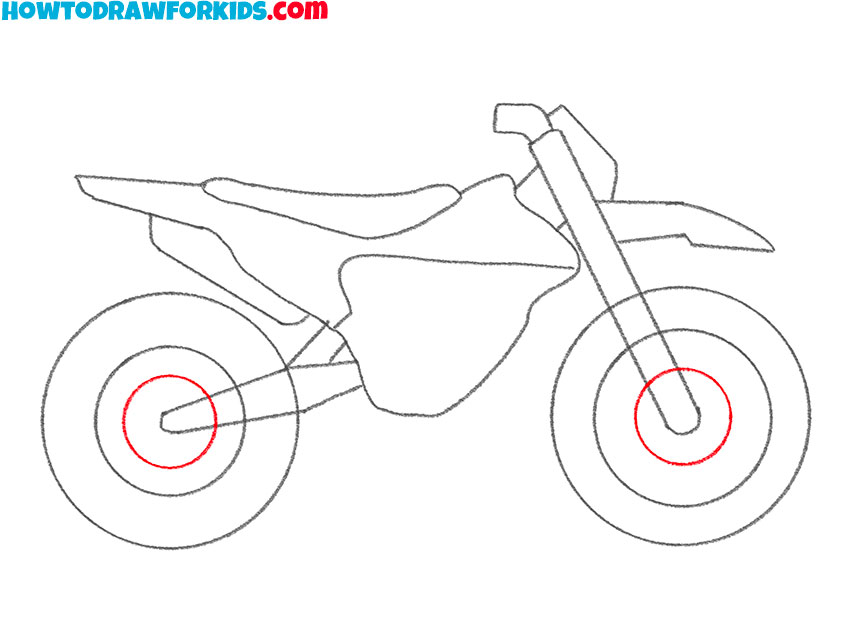 dirt bike drawing tutorial