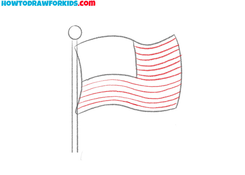 flag drawing tutorial