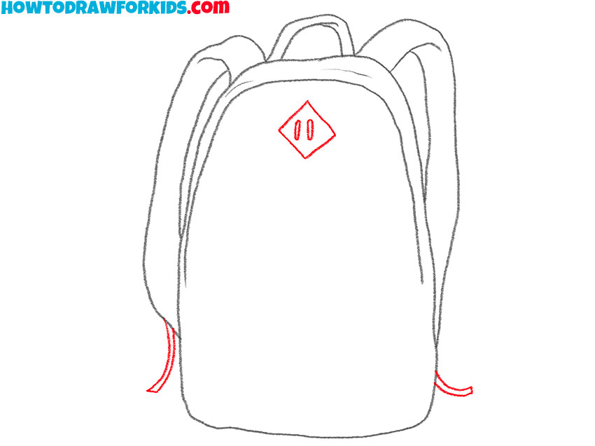 how to draw a backpack for kids